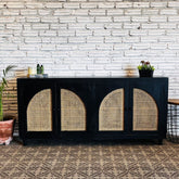 Handmade Indian Hand Carved Solid Hard Wood Sideboard